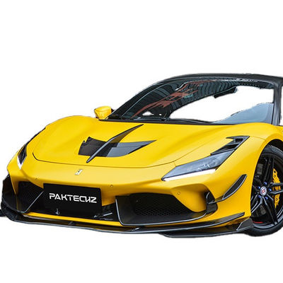 Kit de fibra de carbono de estilo Paktechz para Ferrari F8 Kit de carrocería de fibra de carbono delantera, pala trasera y difusor
