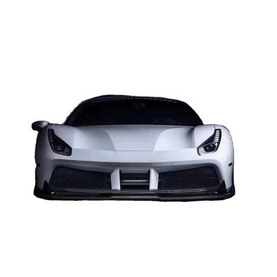 Para el Ferrari 488 Kit de cuerpo de fibra de carbono 488 Moderado Vors estilo de fibra de carbono delantero del labio difusor de spoiler de cuerpo Kit