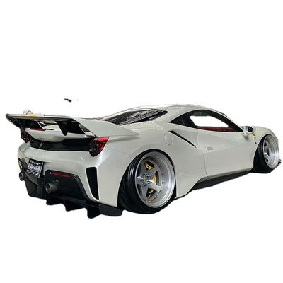 Fibra de carbono de cuerpo ancho Ferrari 488pista Spoiler de fibra de carbono de spoiler de ala