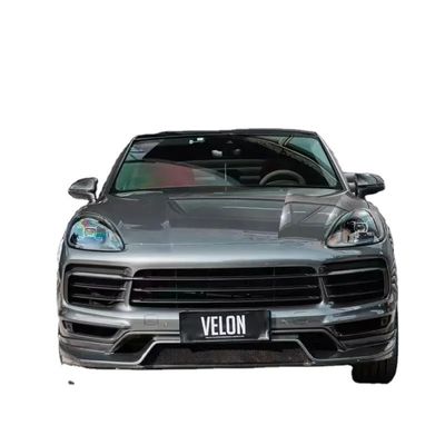 Reemplazo de 2019 Porsche Cayenne Kit de cuerpo faldas laterales Fibra de carbono seca difusor spoiler