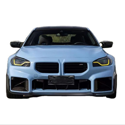 Para el BMW M2 G87 Kit de cuerpo de fibra de carbono M2 G87 Moderado MP Estilo de fibra de carbono delantero de labio difusor de spoiler Kit de cuerpo