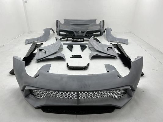 Ferrari F12 Cuerpo de fibra de carbono Kit F12 Novitec N-largo estilo delantero y trasero parachoques arco de la rueda F12 spoiler difusor del labio delantero