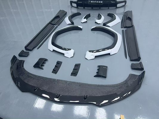 Lamborghini Urus Cuerpo de fibra de carbono Kit URUS 1016 estilo de fibra de carbono Difusor del labio delantero spoiler capó arco de la rueda