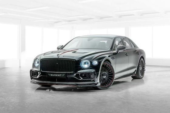 Bentley Flying Spur Cuerpo de fibra de carbono Kit de actualizaciones Flying Spur estilo MANSORY difusor de labio delantero Kit de cuerpo de capucha de spoiler