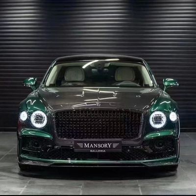 Bentley Flying Spur Cuerpo de fibra de carbono Kit de actualizaciones Flying Spur estilo MANSORY difusor de labio delantero Kit de cuerpo de capucha de spoiler