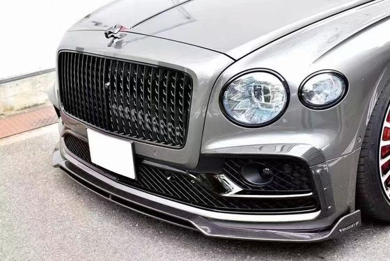 Bentley Flying Spur Cuerpo de fibra de carbono Kit de actualizaciones Flying Spur estilo MANSORY difusor de labio delantero Kit de cuerpo de capucha de spoiler