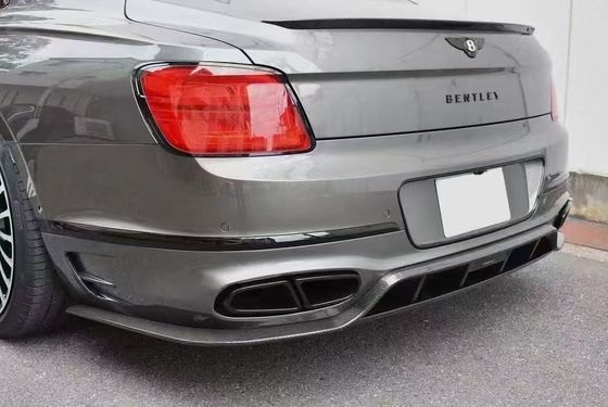 Bentley Flying Spur Cuerpo de fibra de carbono Kit de actualizaciones Flying Spur estilo MANSORY difusor de labio delantero Kit de cuerpo de capucha de spoiler