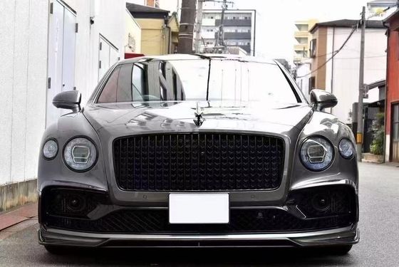 Bentley Flying Spur Cuerpo de fibra de carbono Kit de actualizaciones Flying Spur estilo MANSORY difusor de labio delantero Kit de cuerpo de capucha de spoiler