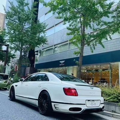 Bentley Flying Spur Cuerpo de fibra de carbono Kit de actualizaciones Flying Spur estilo MANSORY difusor de labio delantero Kit de cuerpo de capucha de spoiler