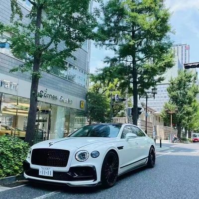 Bentley Flying Spur Cuerpo de fibra de carbono Kit de actualizaciones Flying Spur estilo MANSORY difusor de labio delantero Kit de cuerpo de capucha de spoiler