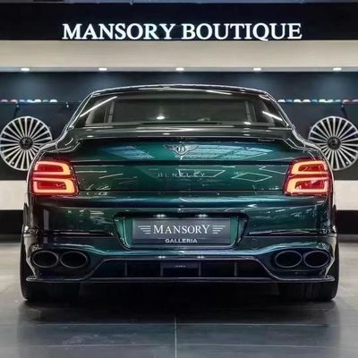 Bentley Flying Spur Cuerpo de fibra de carbono Kit de actualizaciones Flying Spur estilo MANSORY difusor de labio delantero Kit de cuerpo de capucha de spoiler