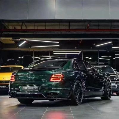 Bentley Flying Spur Cuerpo de fibra de carbono Kit de actualizaciones Flying Spur estilo MANSORY difusor de labio delantero Kit de cuerpo de capucha de spoiler