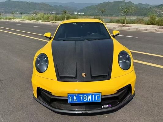 Porsche 992 Cuerpo de fibra de carbono Kit 992 estilo GT3 delantero y trasero parachoques lateral falda spoiler capucha