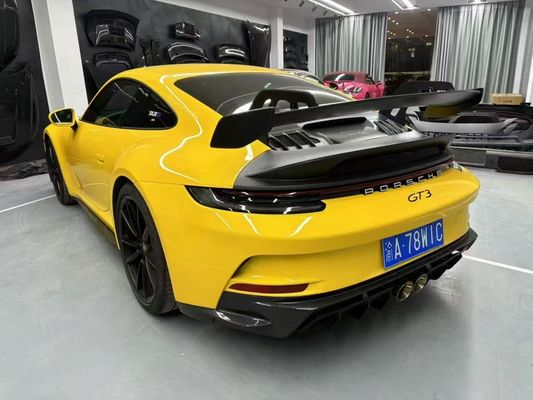 Porsche 992 Cuerpo de fibra de carbono Kit 992 estilo GT3 delantero y trasero parachoques lateral falda spoiler capucha