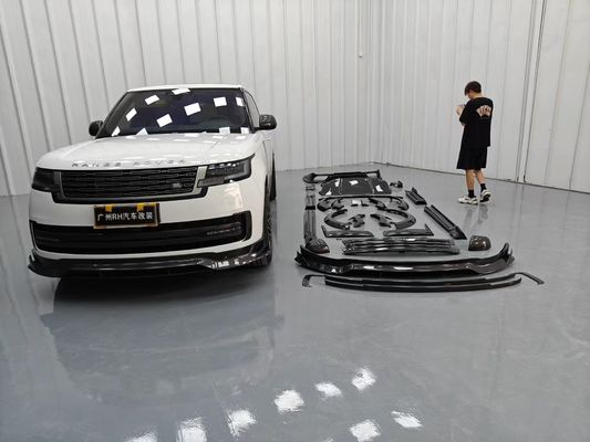 Land Rover Range Rover Kit de cuerpo de fibra de carbono Range Rover Moderado estilo Mansory difusor del labio delantero Spoiler capó rueda de arco falda lateral