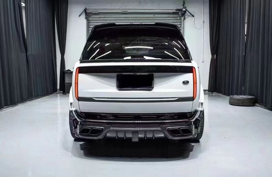 Land Rover Range Rover Kit de cuerpo de fibra de carbono Range Rover Moderado estilo Mansory difusor del labio delantero Spoiler capó rueda de arco falda lateral