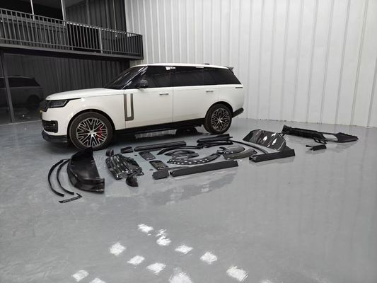 Land Rover Range Rover Kit de cuerpo de fibra de carbono Range Rover Moderado estilo Mansory difusor del labio delantero Spoiler capó rueda de arco falda lateral