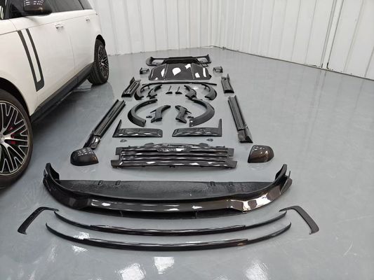 Land Rover Range Rover Kit de cuerpo de fibra de carbono Range Rover Moderado estilo Mansory difusor del labio delantero Spoiler capó rueda de arco falda lateral