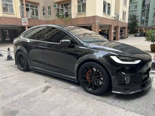 Kit de cuerpo de Tesla modelo X de fibra de carbono modelo X de difusor de labio delantero de fibra de carbono