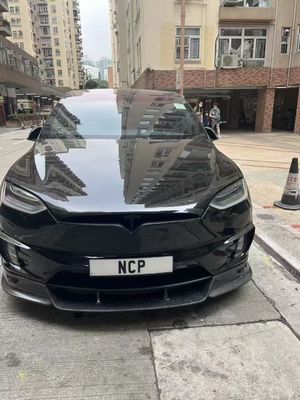 Kit de cuerpo de Tesla modelo X de fibra de carbono modelo X de difusor de labio delantero de fibra de carbono