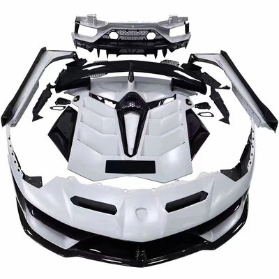 Para Lamborghini Aventador LP700 LP720 Fibra de carbono Kit de carrocería Aventador Modernizado estilo SVJ delantero y trasero