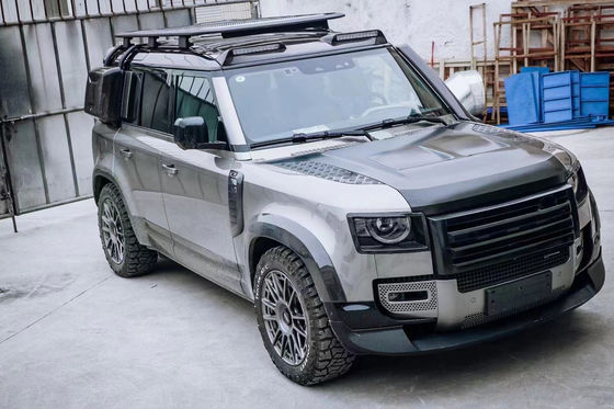 Capó de fibra de carbono para Land Rover Defender Material de fibra de carbono Defender Revestimiento de estilo SVR mejorado
