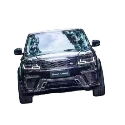 Runde ASPEC Style CF&amp; FRP Kit de cuerpo ancho delantero parachoque trasero parachoque lateral para Land Rover RANGE ROVE SPORT 2014-2017