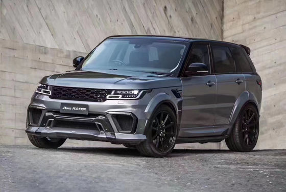 Runde ASPEC Style CF&amp; FRP Kit de cuerpo ancho delantero parachoque trasero parachoque lateral para Land Rover RANGE ROVE SPORT 2014-2017