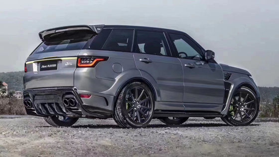 Runde ASPEC Style CF&amp; FRP Kit de cuerpo ancho delantero parachoque trasero parachoque lateral para Land Rover RANGE ROVE SPORT 2014-2017