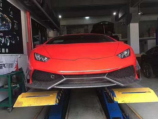 Para Lamborghini LP580 LP610 Kit de cuerpo de fibra de carbono LP580 LP610 Estilo MSY actualizado Falda lateral del difusor de labios delantero