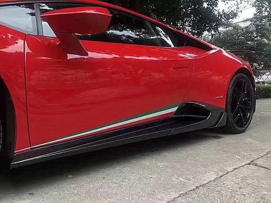 Para Lamborghini LP580 LP610 Kit de cuerpo de fibra de carbono LP580 LP610 Estilo MSY actualizado Falda lateral del difusor de labios delantero