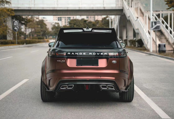 Para Land Rover Velar Fibra de carbono Kit de carrocería Velar actualiza el estilo LM delantero y trasero del parachoques Spoiler Widebody Kit