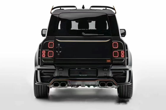 Para Land Rover Defender Kit de cuerpo de fibra de carbono Defender actualiza el estilo MSY de labio delantero difusor spoiler Kit de cuerpo ancho de fibra de carbono