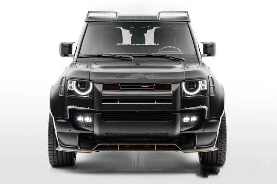 Para Land Rover Defender Kit de cuerpo de fibra de carbono Defender actualiza el estilo MSY de labio delantero difusor spoiler Kit de cuerpo ancho de fibra de carbono