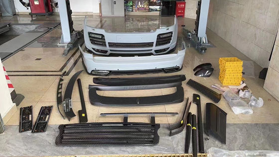 Black Range Rover Bodykits 240 mm Fibra de carbono Kit de cuerpo ancho 2019-