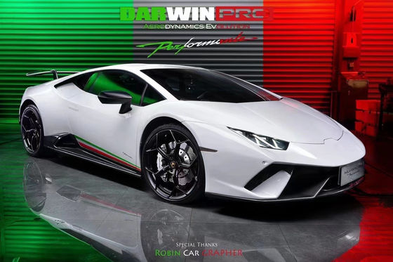 Para Lamborghini LP580 LP610 Kit de carrocería de fibra de carbono LP580 LP610 Modernizado al estilo LP640 Frente y trasero Bumper Spoiler Hood