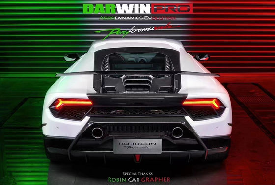 Para Lamborghini LP580 LP610 Kit de carrocería de fibra de carbono LP580 LP610 Modernizado al estilo LP640 Frente y trasero Bumper Spoiler Hood