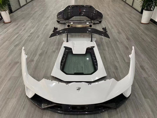 Para Lamborghini LP580 LP610 Kit de carrocería de fibra de carbono LP580 LP610 Modernizado al estilo LP640 Frente y trasero Bumper Spoiler Hood