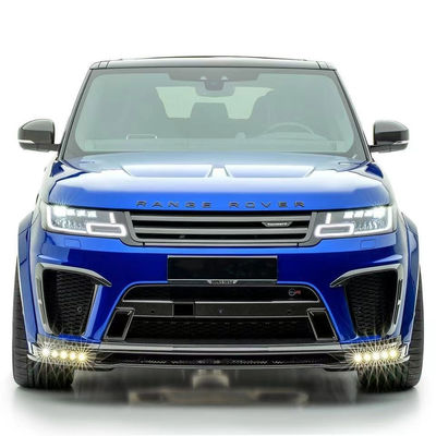 Reparación de reemplazo Kit de carrocería Land Rover 2017 - 2019 Spoiler Hood Fibra de resina labio delantero