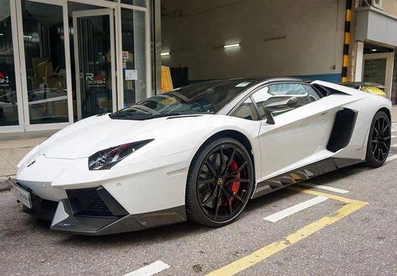 Para el Lamborghini LP700 LP750 Kit de cuerpo de fibra de carbono LP700 750 Noví mejorado Kit de cuerpo delantero de pala lateral