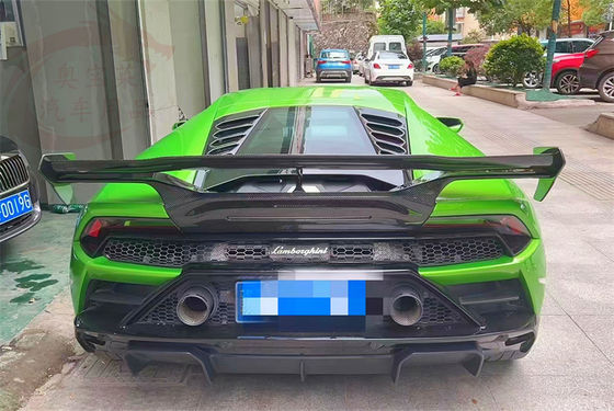 Para Lamborghini LP580 LP610 Kit de carrocería de fibra de carbono LP580 LP610 Upgraded VORS Style Ala de spoiler de fibra de carbono