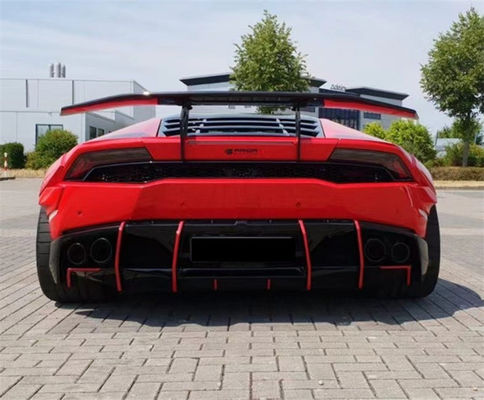 Para Lamborghini LP580 LP610 Kit de cuerpo ancho de fibra de carbono LP580 LP610 Modernizado estilo PD delantero y trasero del parachoques spoiler cuerpo ancho