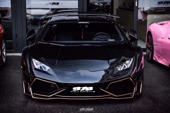 Para Lamborghini LP580 LP610 Kit de cuerpo ancho de fibra de carbono LP580 LP610 Modernizado estilo PD delantero y trasero del parachoques spoiler cuerpo ancho