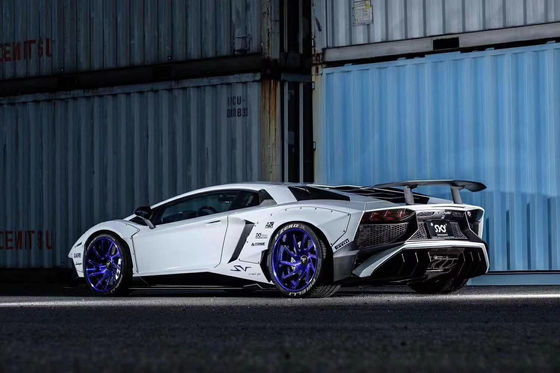 Para Lamborghini Aventador LP700 Fibra de carbono Kit de cuerpo LP700 mejorado estilo LB faldana lateral spoiler arco de la rueda