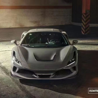 Kit de carrocería de fibra de carbono de estilo novato para Ferrari F8 Kit de carrocería de fibra de carbono delantera pala trasera difusor spoiler