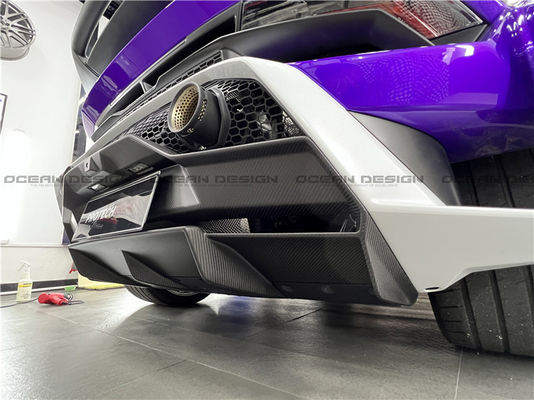 Kit de cuerpo de fibra de carbono seco para Lamborghini Huracan STO Huracan STO Actualizaciones de estilo OEM Kit de cuerpo de difusor de pala frontal