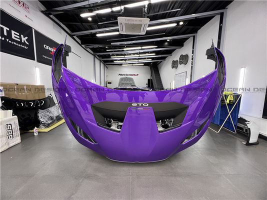 Kit de cuerpo de fibra de carbono seco para Lamborghini Huracan STO Huracan STO Actualizaciones de estilo OEM Kit de cuerpo de difusor de pala frontal