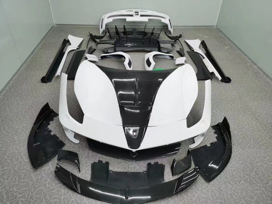 Repuestos de automóviles para Ferrari 488 Kit de carrocería 488 Modernizado estilo MSY delantero y trasero Spoiler para parachoques Kit de carrocería de fibra de carbono