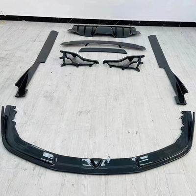 Para el Ferrari 458 Fibra de carbono Kit de cuerpo de fibra de carbono 458 Frente de labio difusor spoiler de la falda lateral Kit de cuerpo
