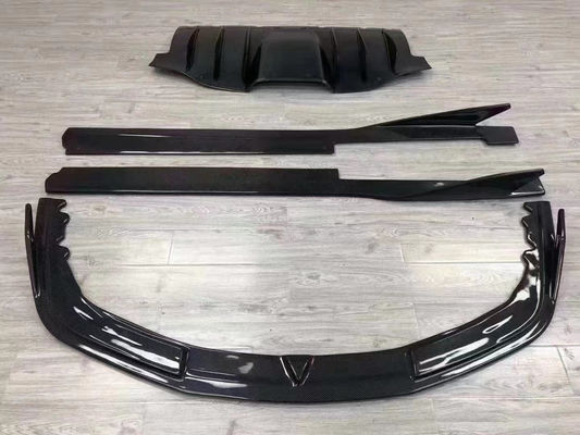 Para el Ferrari 458 Fibra de carbono Kit de cuerpo de fibra de carbono 458 Frente de labio difusor spoiler de la falda lateral Kit de cuerpo